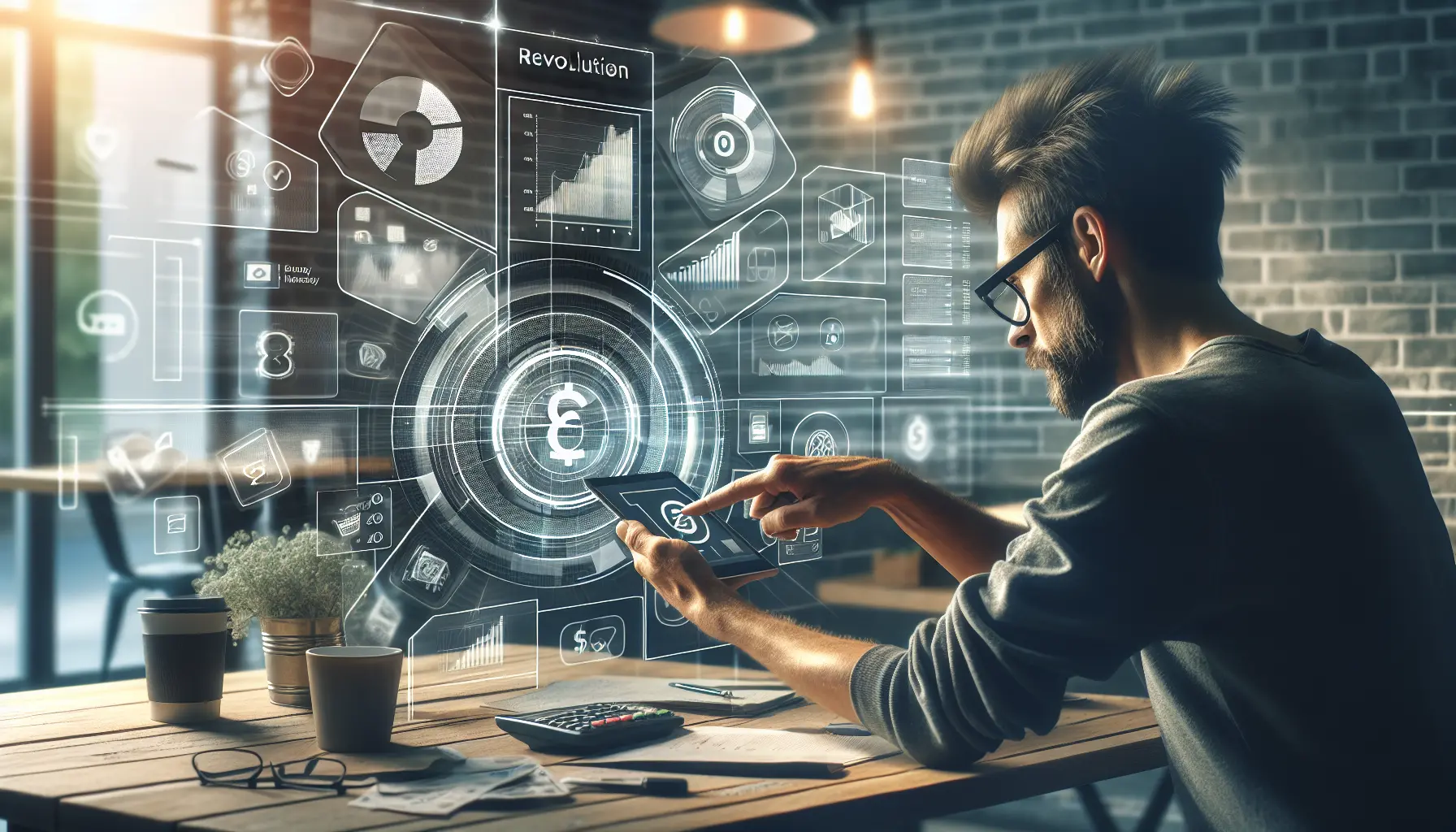 Un utente che utilizza l'app Satispay per effettuare un pagamento digitale in un negozio.