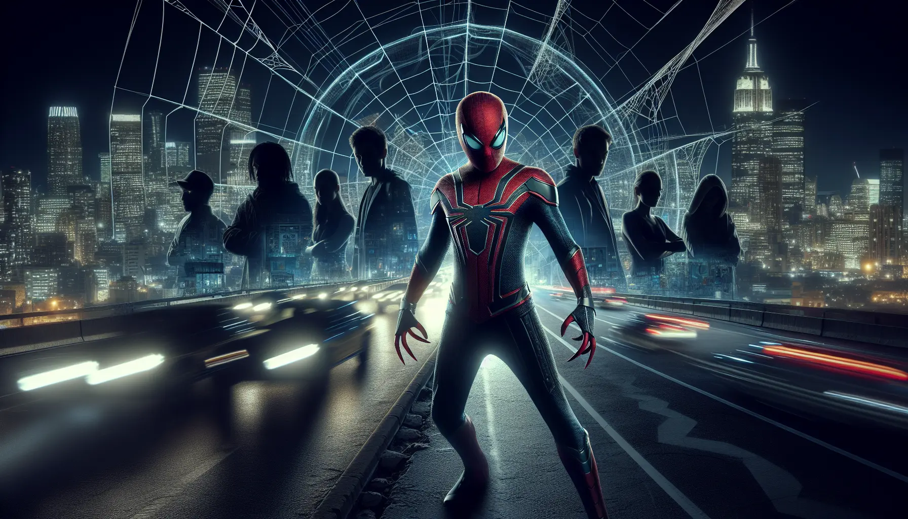 Un'immagine di Spider-Man in azione, circondato da effetti speciali e colori vivaci, che rappresenta l'energia e l'emozione del nuovo film.