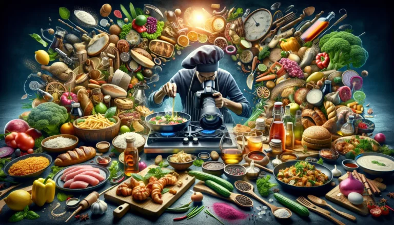 Tavola imbandita con piatti tipici di diverse culture culinarie