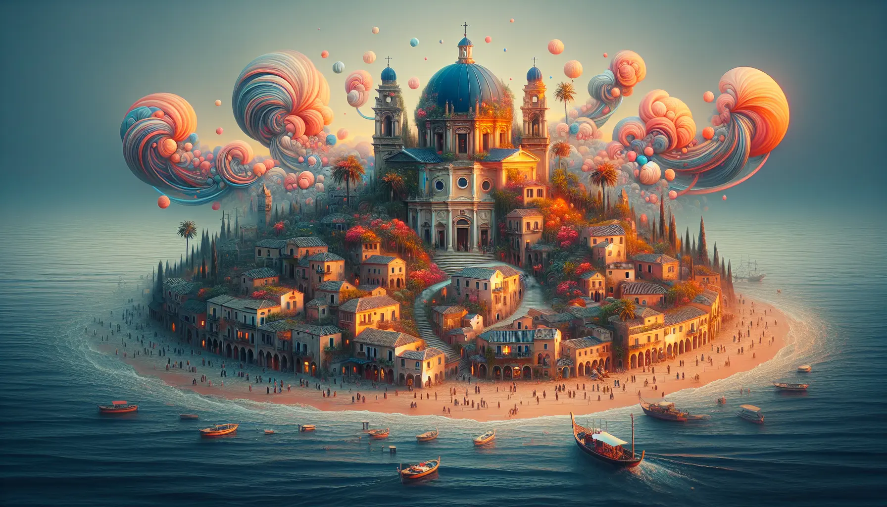 Un mercato locale vibrante, ricco di colori e culture diverse, dove viaggiatori interagiscono con i venditori locali e assaporano piatti tipici.
