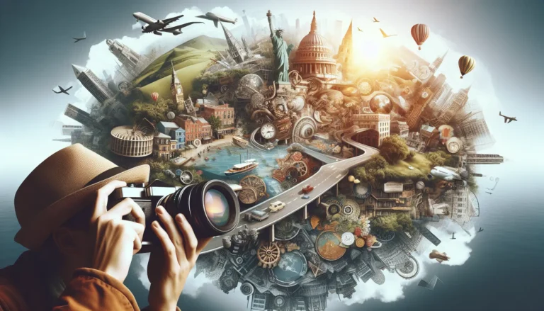 Esplorazione di un giovane viaggiatore in una città storica