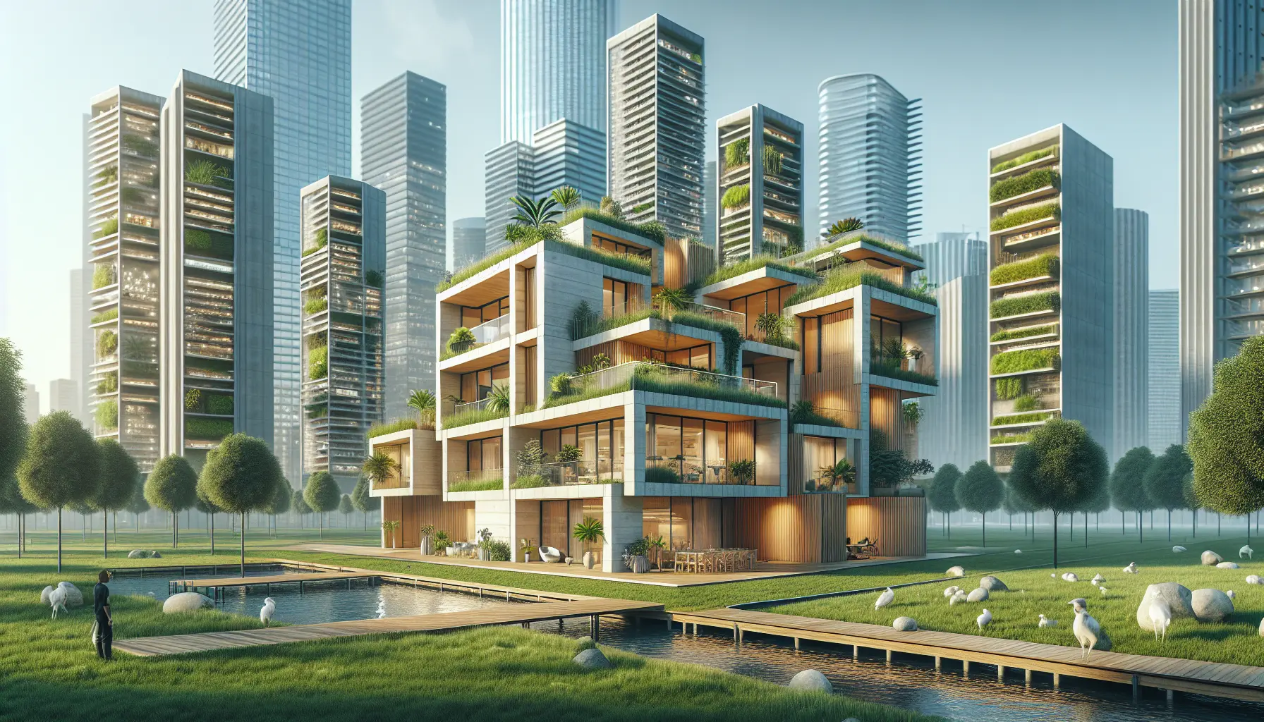 Esempio di casa passiva con materiali ecologici e design sostenibile