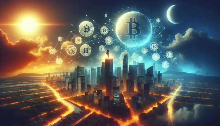 Grafica che rappresenta una varietà di criptovalute emergenti in un contesto familiare.