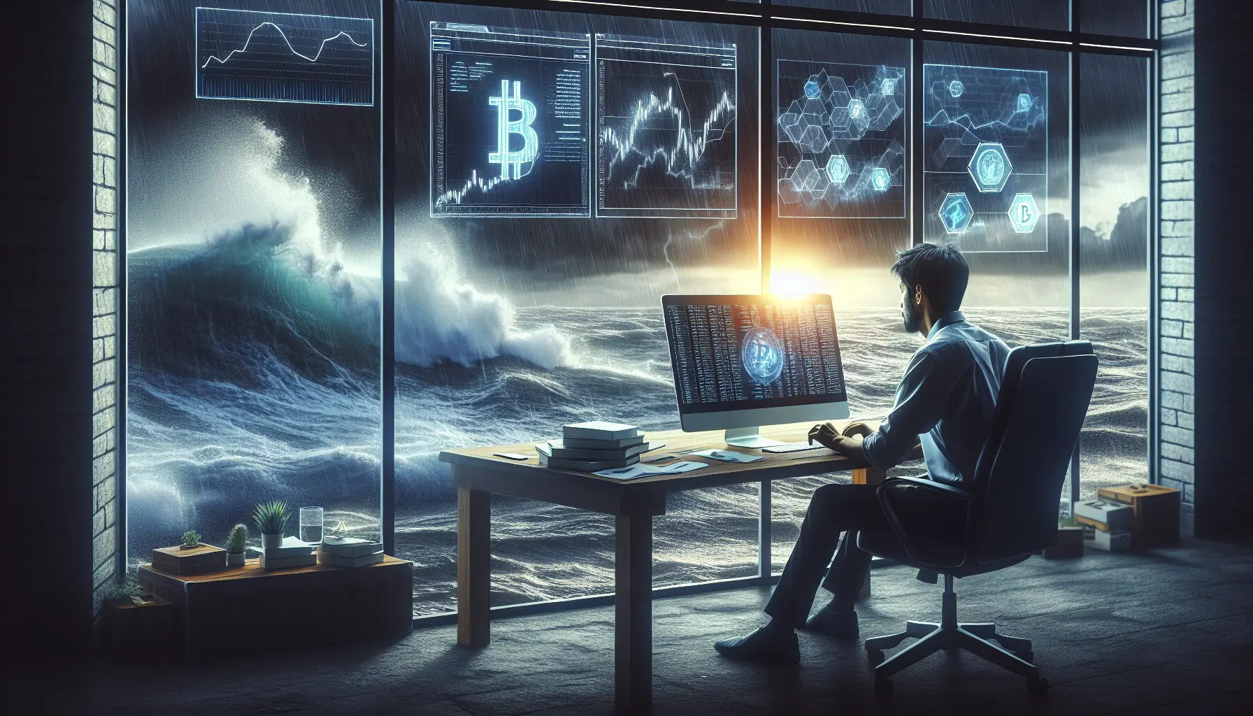 Un grafico che mostra l'andamento delle cryptovalute emergenti, evidenziando opportunità e rischi nel mercato.