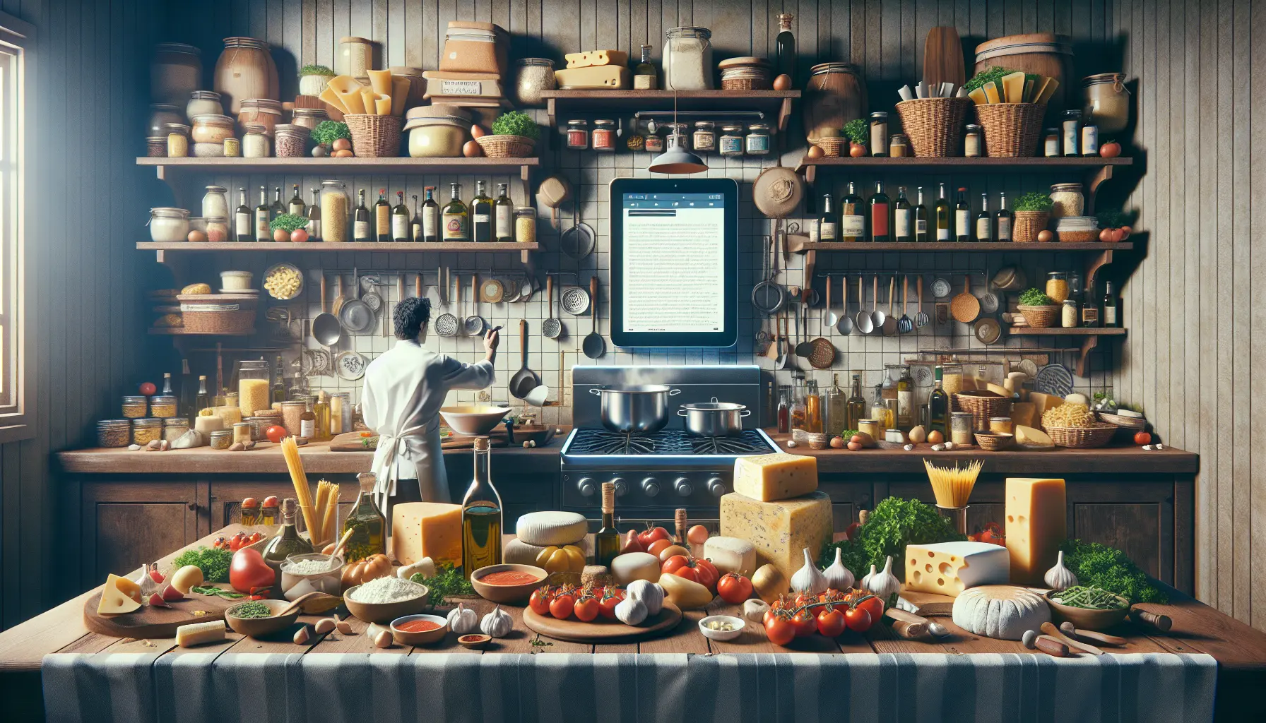 Un piatto di pasta tradizionale reinventato con ingredienti freschi e moderni