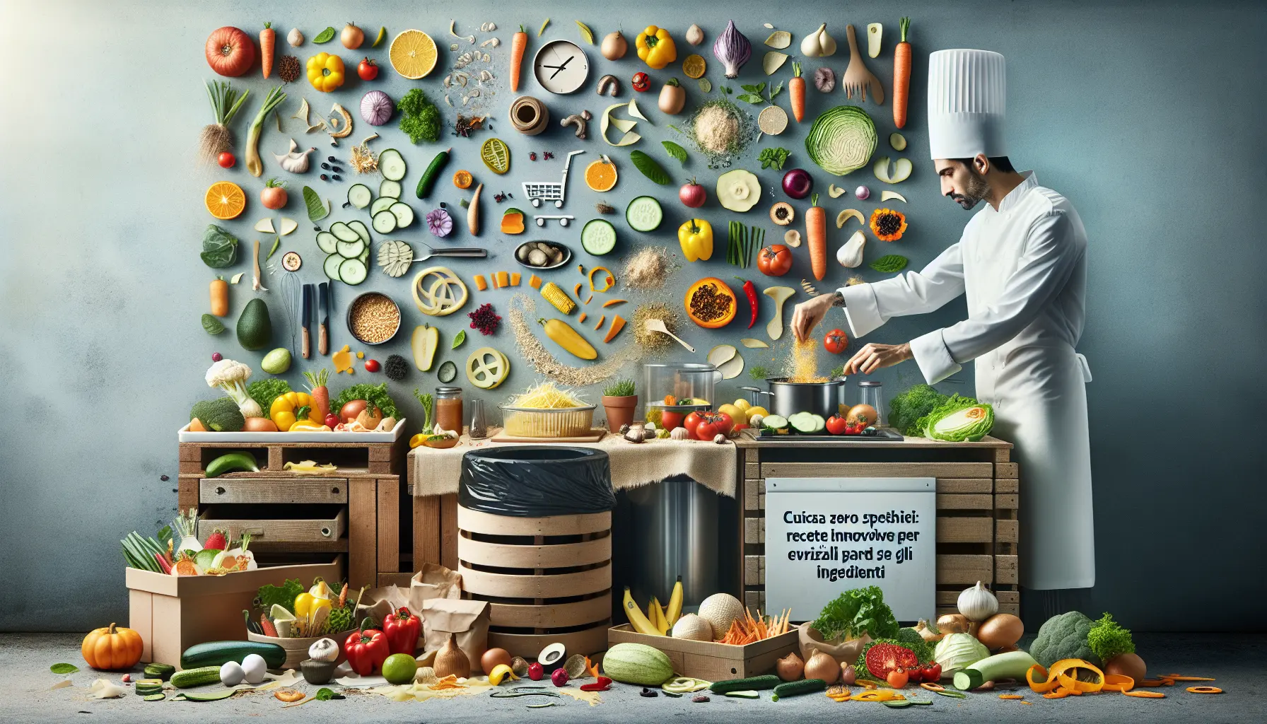 Ingredienti freschi e ricette zero sprechi in cucina