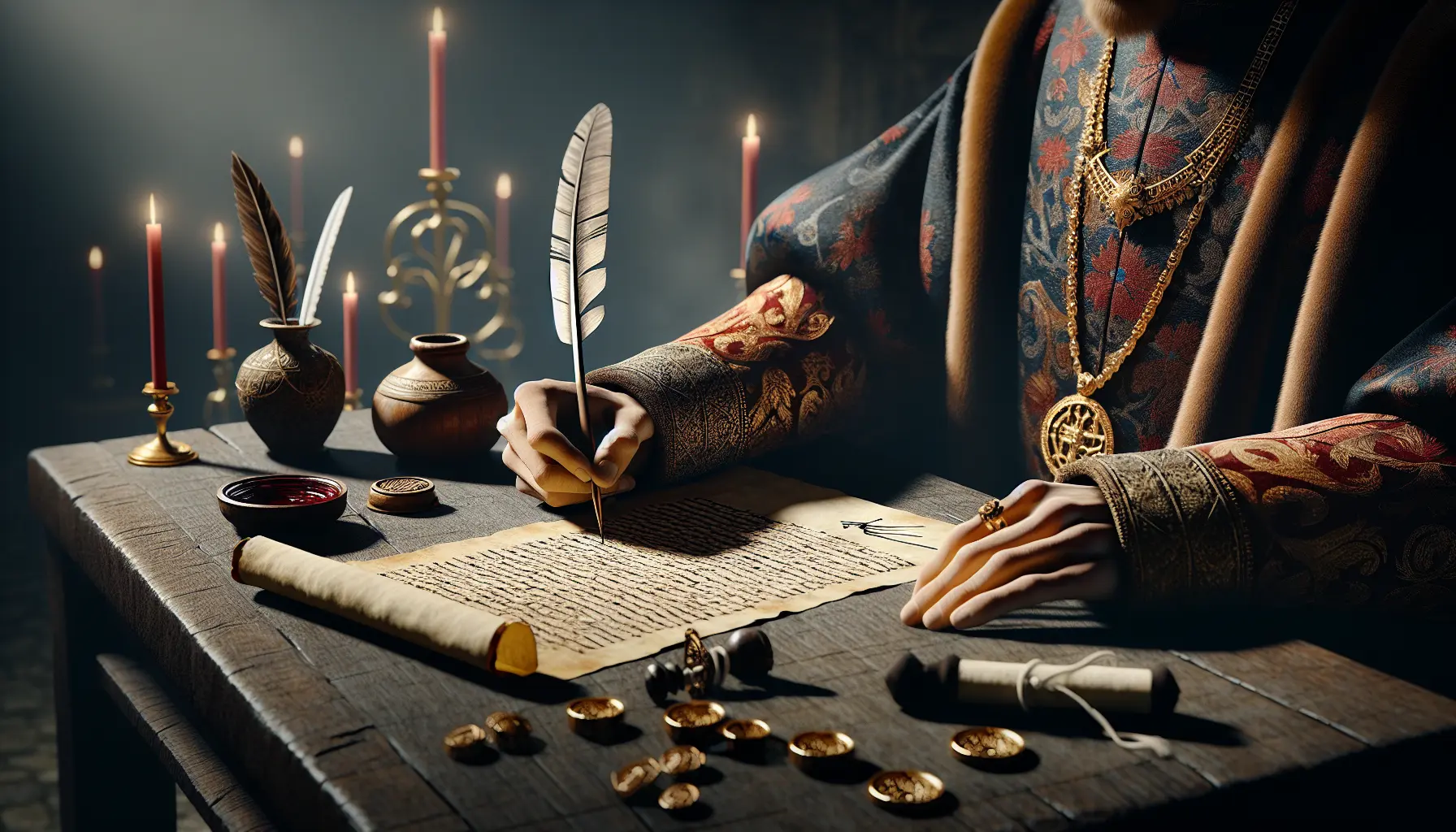Un antico manoscritto della Magna Carta, simbolo della lotta per i diritti e la libertà.