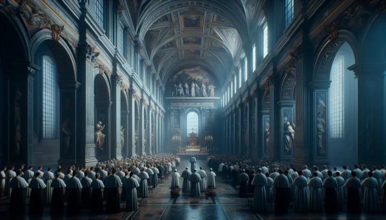 Rappresentazione storica del caso Edgardo Mortara, evidenziando il conflitto tra religione e diritti civili.