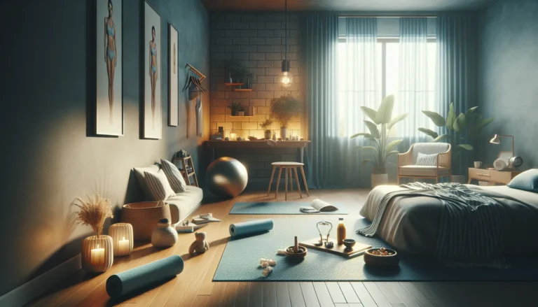 Una persona che dorme serenamente in un ambiente confortevole, circondata da cuscini e coperte, in un'atmosfera rilassante.