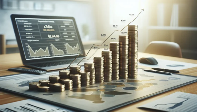 Grafico che illustra la crescita del capitale grazie all'interesse composto