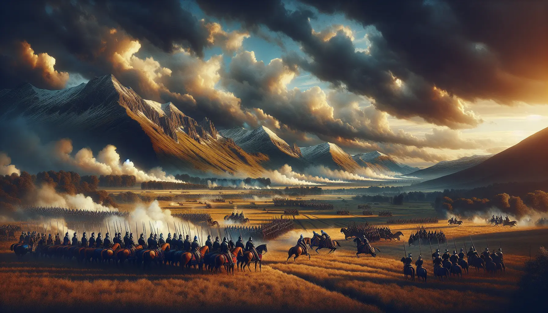 Rappresentazione della battaglia di Stoke Field con soldati in armatura che combattono sul campo