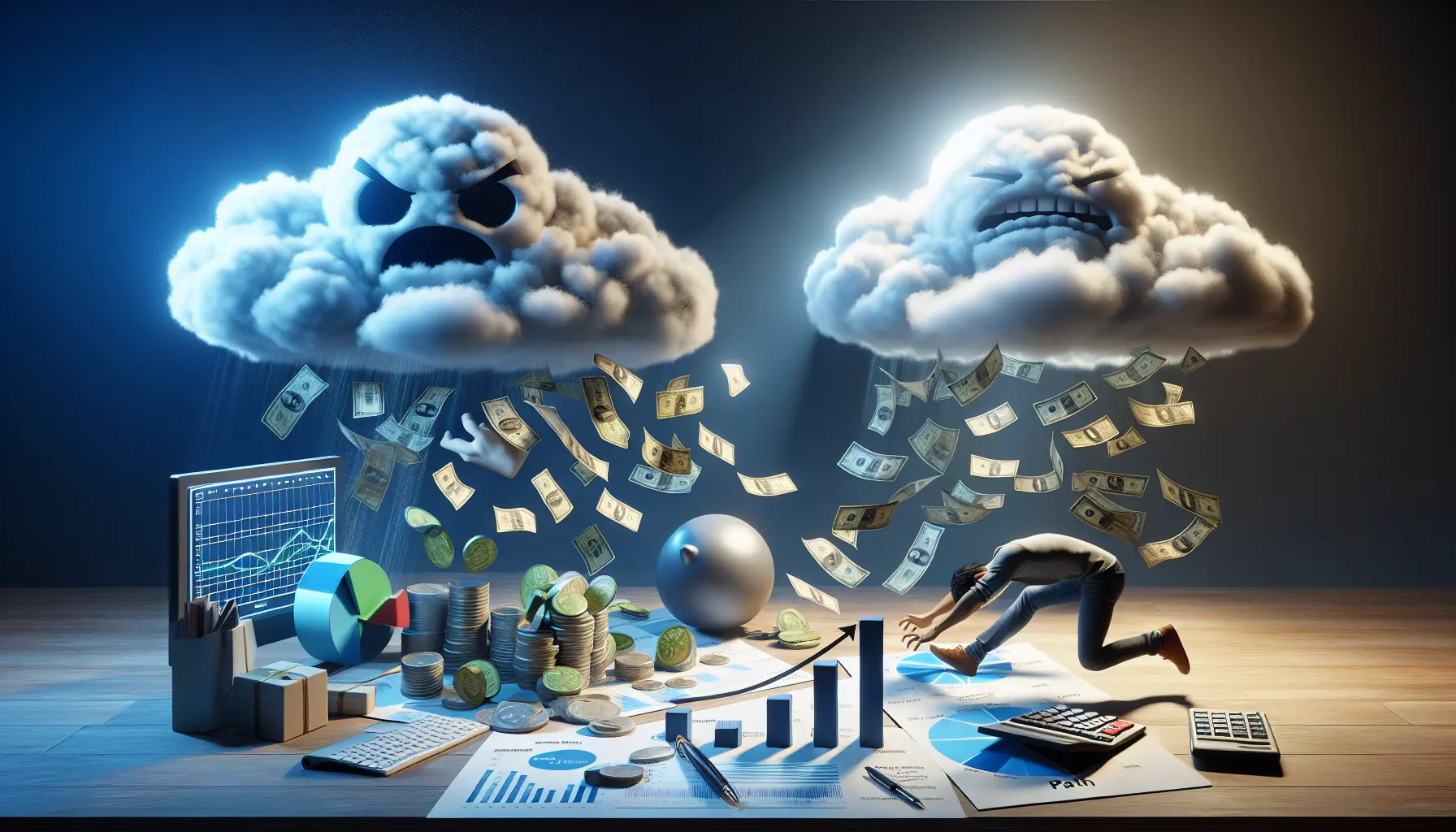 Un grafico che rappresenta l'interazione tra emozioni e decisioni finanziarie