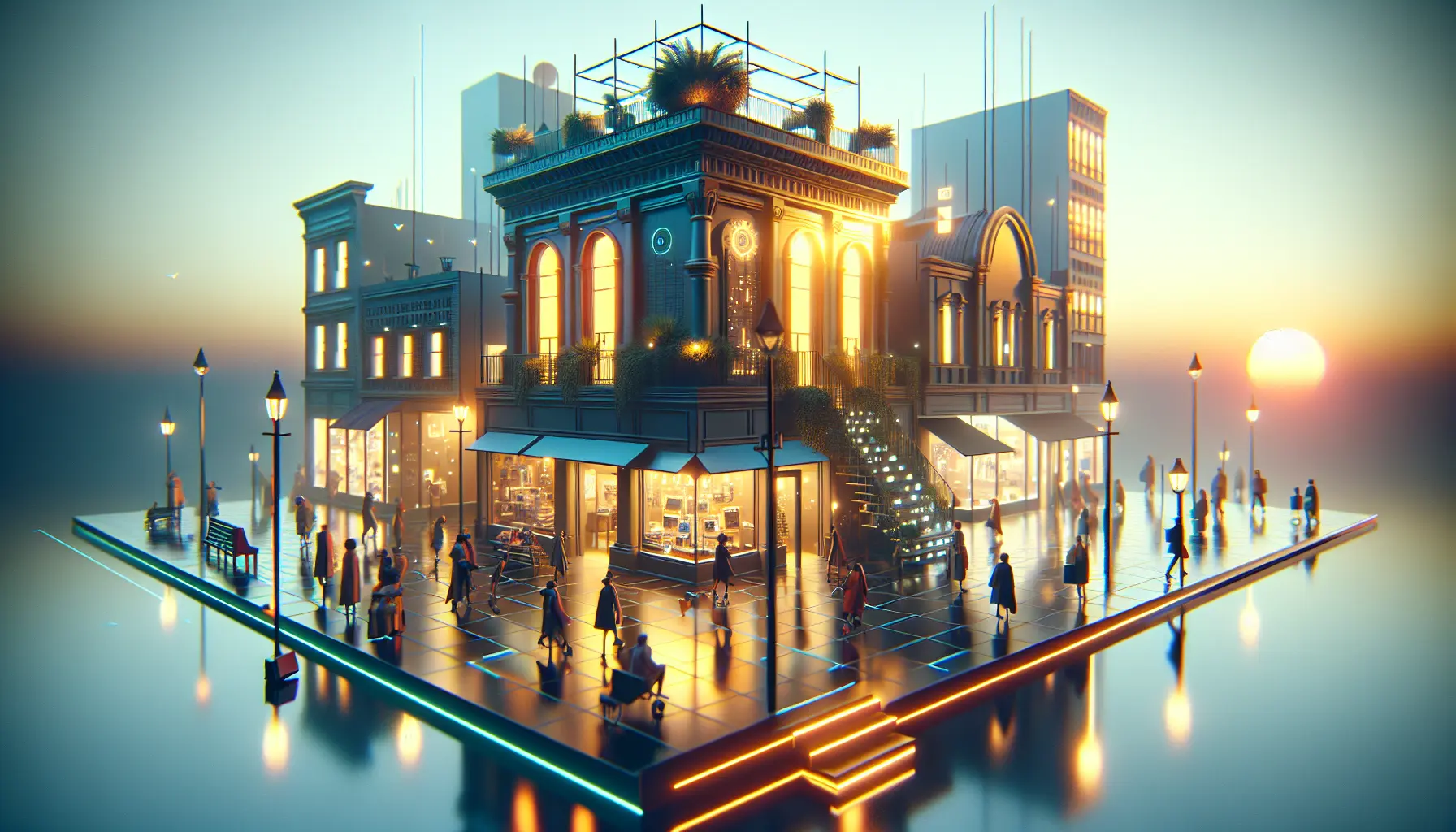 Un utente che prova virtualmente un prodotto attraverso un'app di realtà aumentata mentre fa shopping.