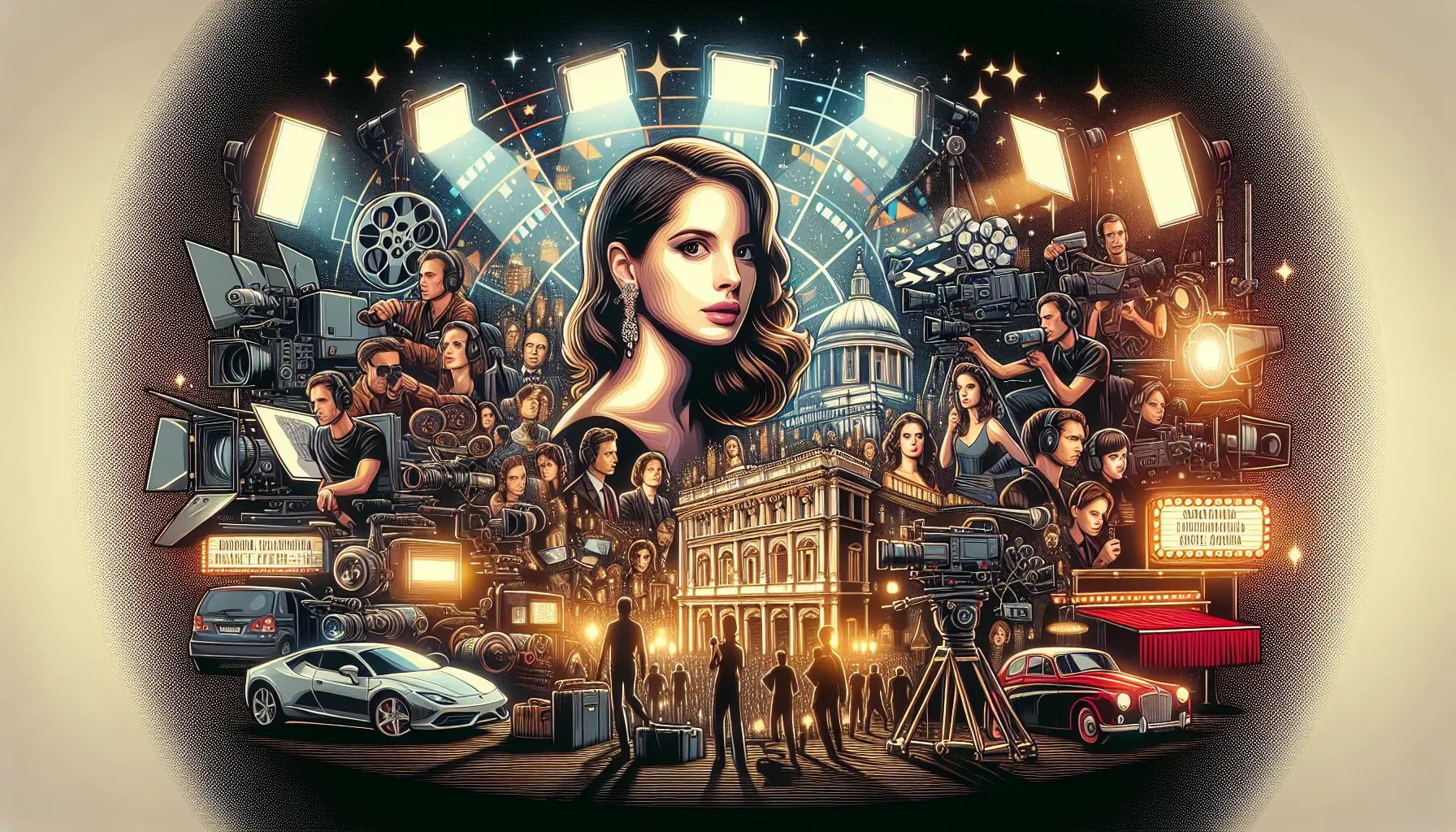 Alessandra Mastronardi sul set di un film, sorridente e pronta per una nuova avventura