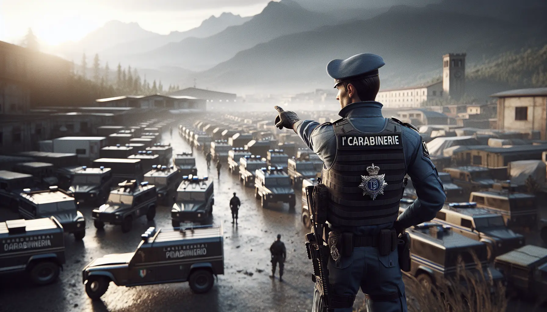 Immagine di un Carabiniere in servizio, simbolo di sicurezza e protezione nella società italiana.