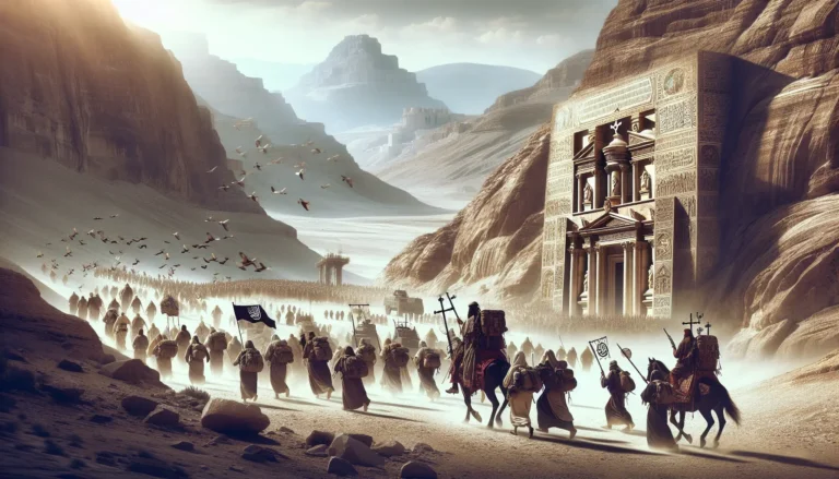 Rappresentazione artistica della Prima Crociata, con crociati in marcia verso Gerusalemme, simbolo di un'epoca di conflitti e speranze.