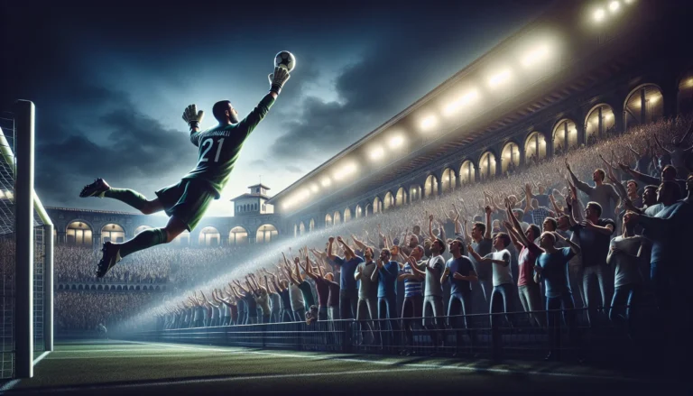Pietro Terracciano in azione durante una partita della Fiorentina, con il pubblico in visibilio e il pallone in volo.
