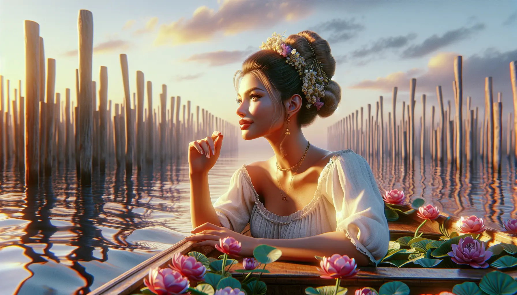 Serena Rossi durante una performance live, esprimendo passione e talento sul palco.