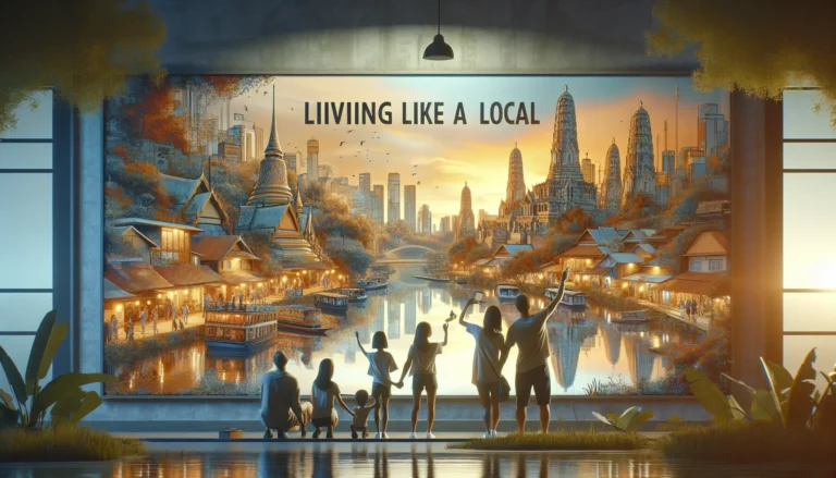 Una famiglia sorridente che partecipa a un laboratorio di cucina locale, preparando un piatto tradizionale con ingredienti freschi.