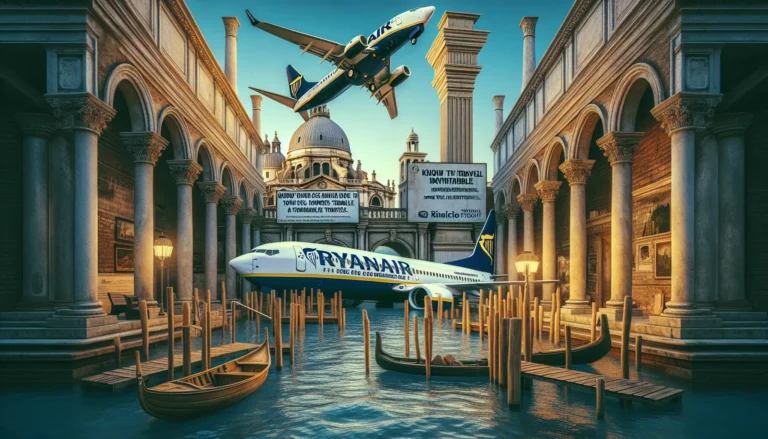 Un aeroporto affollato con passeggeri in attesa di informazioni sui voli