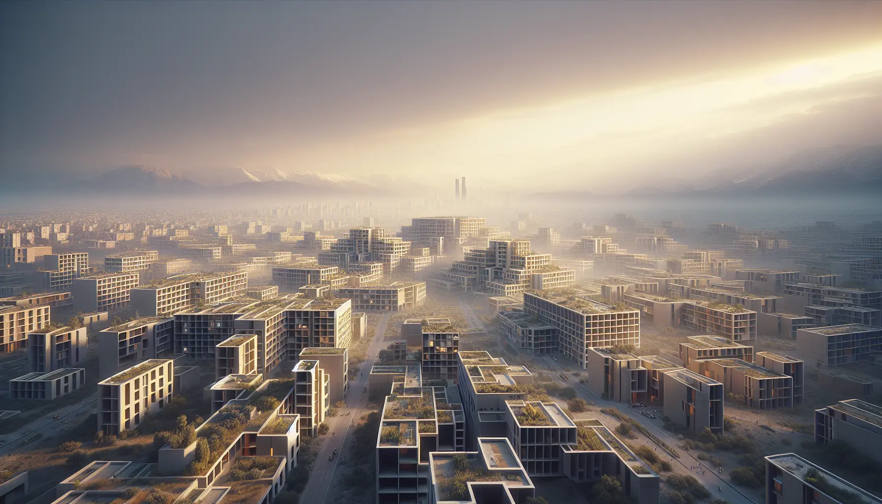 Vista panoramica del Corviale, un lungo complesso residenziale a Roma, simbolo di sfide e resilienza urbana.