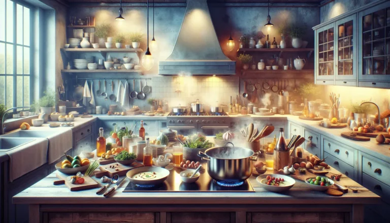 Piatto di cucina molecolare con sferificazione e spume di frutta