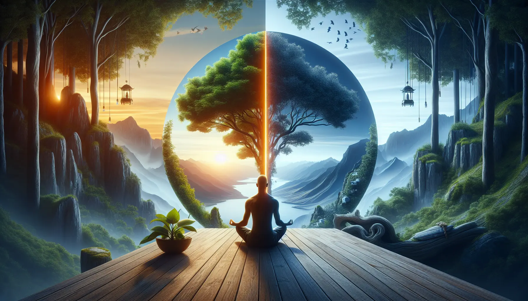 Un piatto vuoto con un bicchiere d'acqua, simbolo del digiuno intermittente e della riflessione interiore.