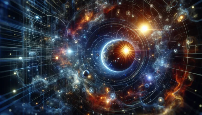 Astronomi che collaborano per la nomenclatura dei corpi celesti, con telescopi e computer in un ambiente di lavoro moderno.