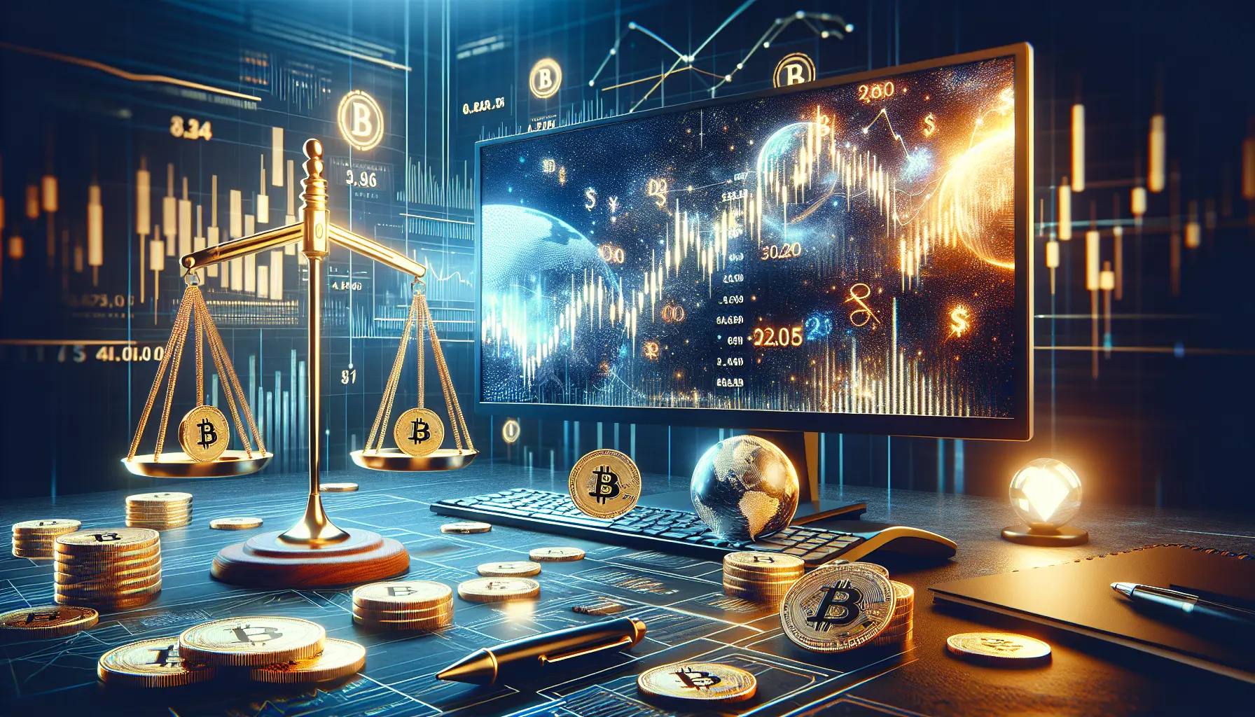 Grafico che rappresenta l'andamento delle criptovalute nel mercato finanziario