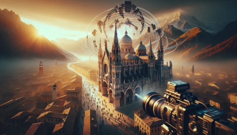 Un narratore che racconta storie attorno a un falò, circondato da ascoltatori affascinati.