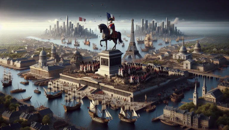 Rappresentazione artistica di Napoleone Bonaparte, simbolo di grandezza e cambiamento nella storia europea.