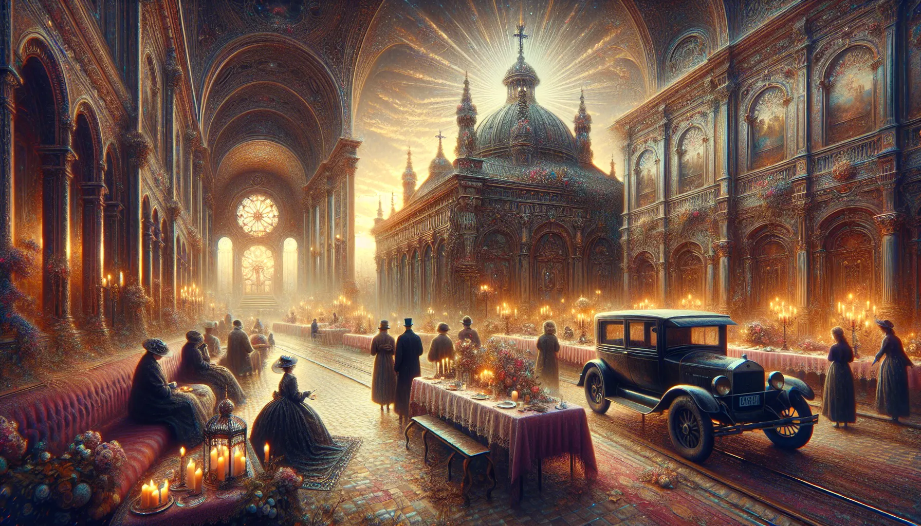 Un'immagine evocativa che rappresenta il romanzo Lolita, con elementi che richiamano la prosa raffinata e i temi complessi dell'opera.