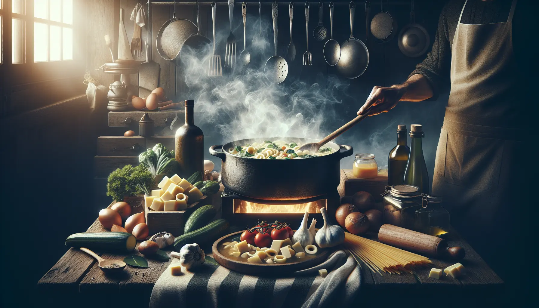 Un piatto di Bagna Cauda con verdure fresche pronte per essere immerse nella salsa calda.