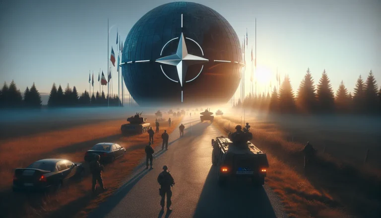 Un gruppo di soldati NATO in esercitazione, simboleggiando la cooperazione militare internazionale.