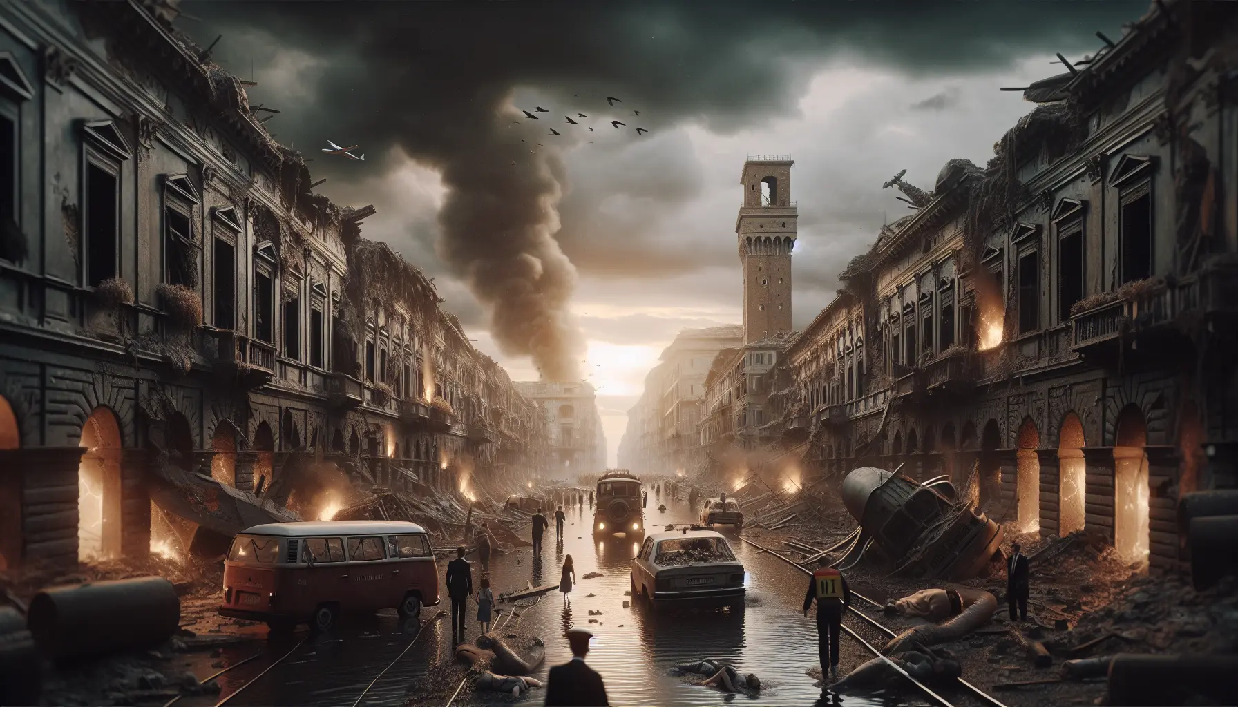 Un treno antico in movimento, simbolo della storia italiana e delle sue tragedie.