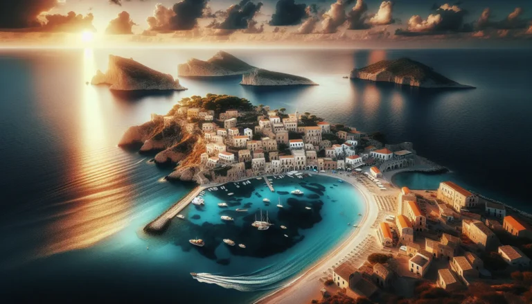 Vista panoramica delle Isole Tremiti con acque cristalline e scogliere a picco