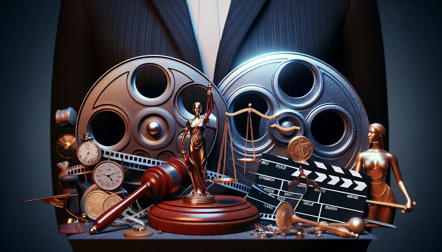 Cate Blanchett in un abito elegante sul red carpet, sorridente e circondata da fotografi.