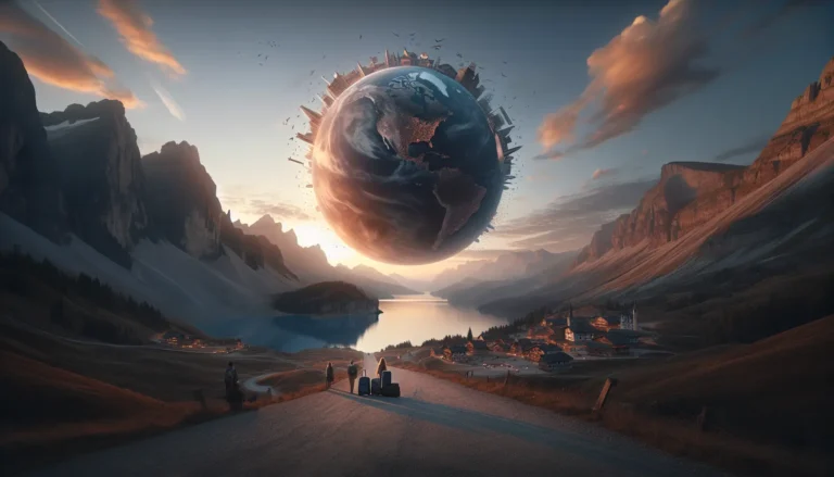 Un gruppo di persone di diverse culture che conversano in lingue diverse, rappresentando la diversità linguistica e culturale.