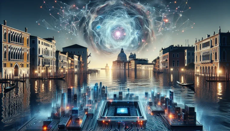 Un computer quantistico in un laboratorio, simbolo della rivoluzione tecnologica in atto.