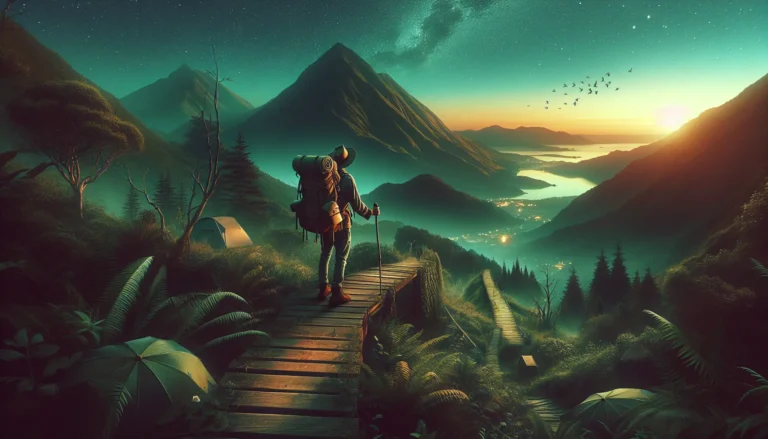 Un sentiero immerso nella natura, circondato da alberi e fiori, rappresenta l'essenza del viaggio slow.