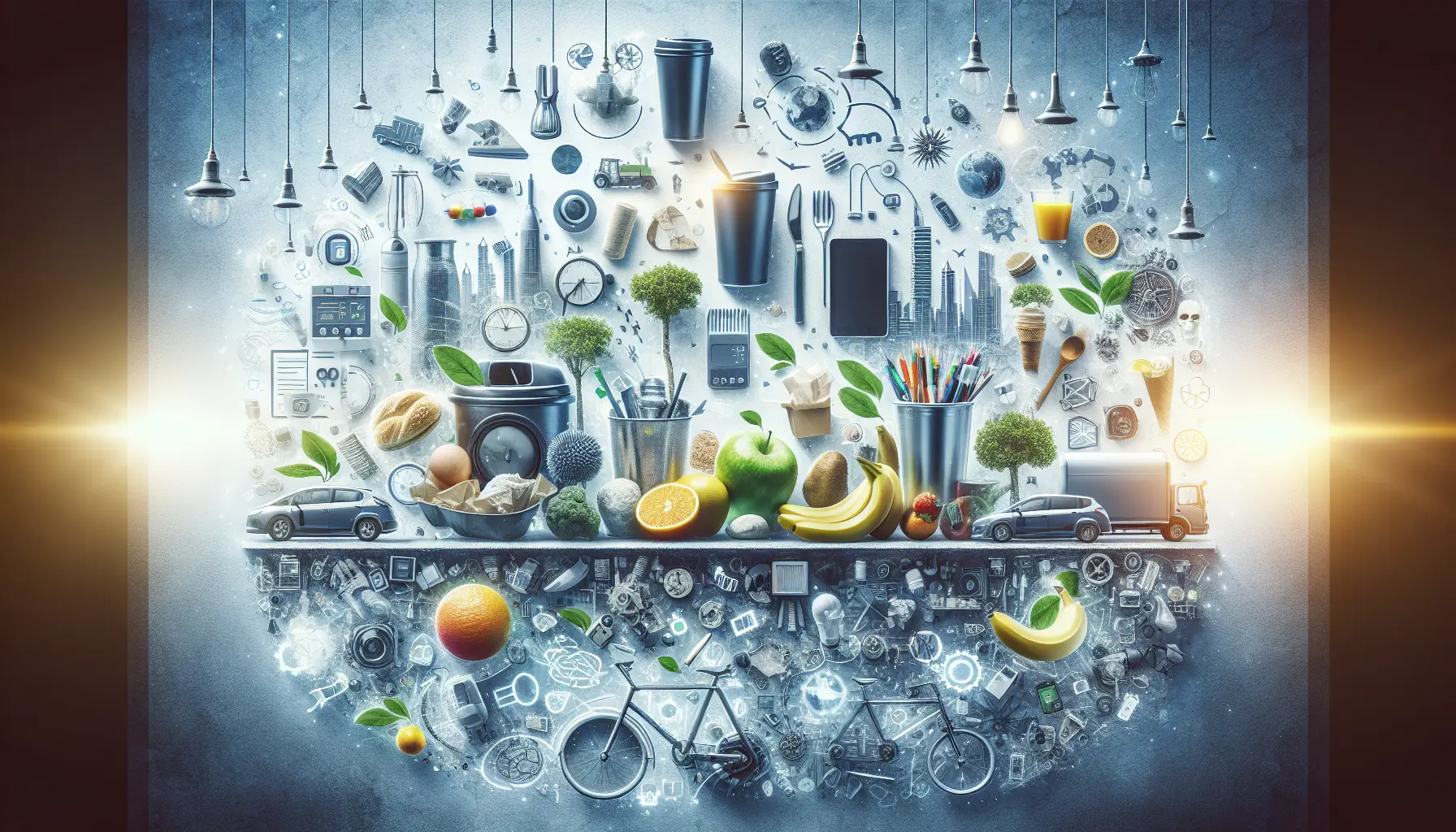 Immagine di una persona che utilizza contenitori riutilizzabili per ridurre i rifiuti quotidiani.
