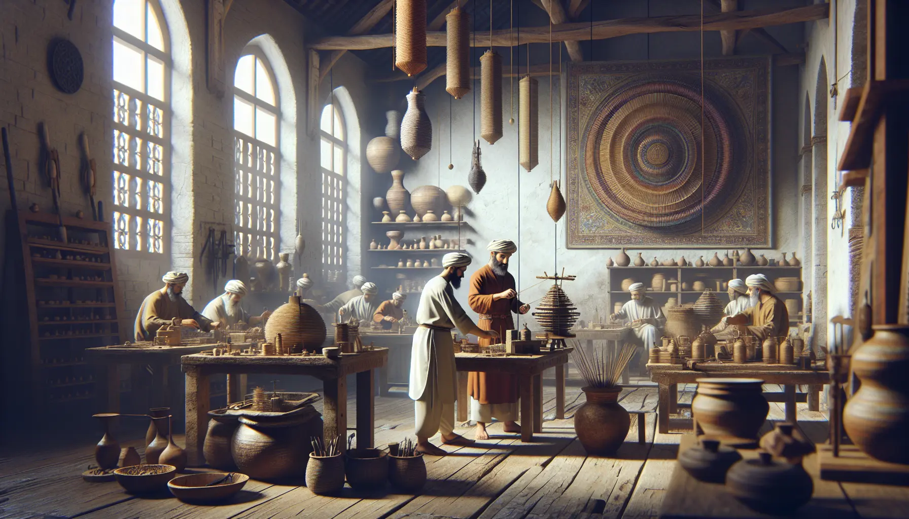 Artigiano al lavoro su un oggetto in legno, un esempio di artigianato tradizionale che resiste nel tempo.