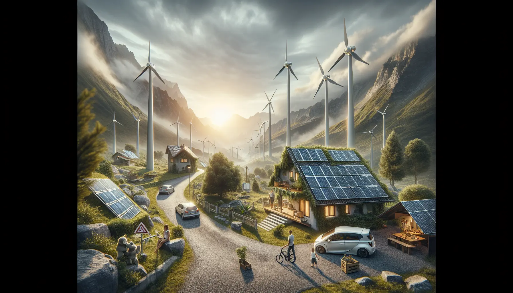 Pannelli solari installati su un tetto residenziale, simbolo di energia rinnovabile domestica.