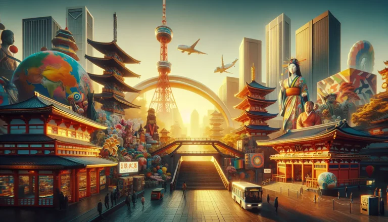 Sfilata colorata durante un festival culturale con persone in costumi tradizionali e decorazioni vivaci.