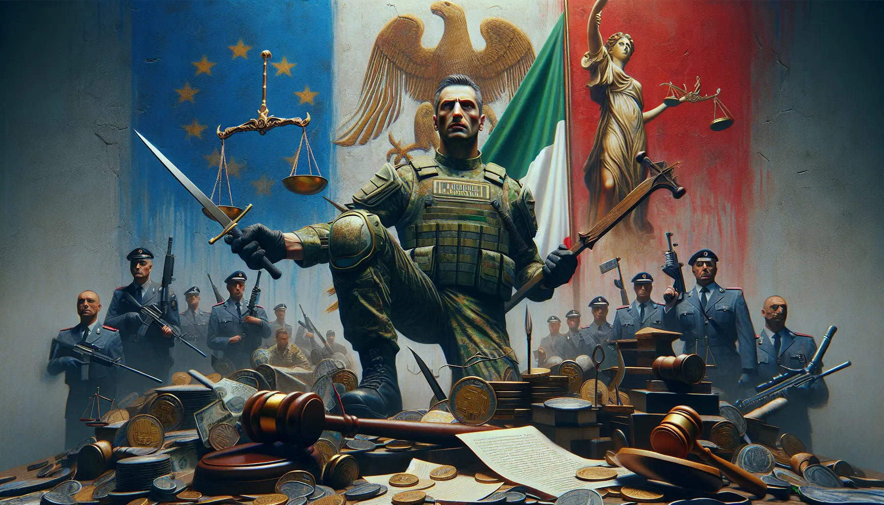 Ritratto di Carlo Alberto Dalla Chiesa in un contesto ufficiale, simbolo di lotta contro la mafia