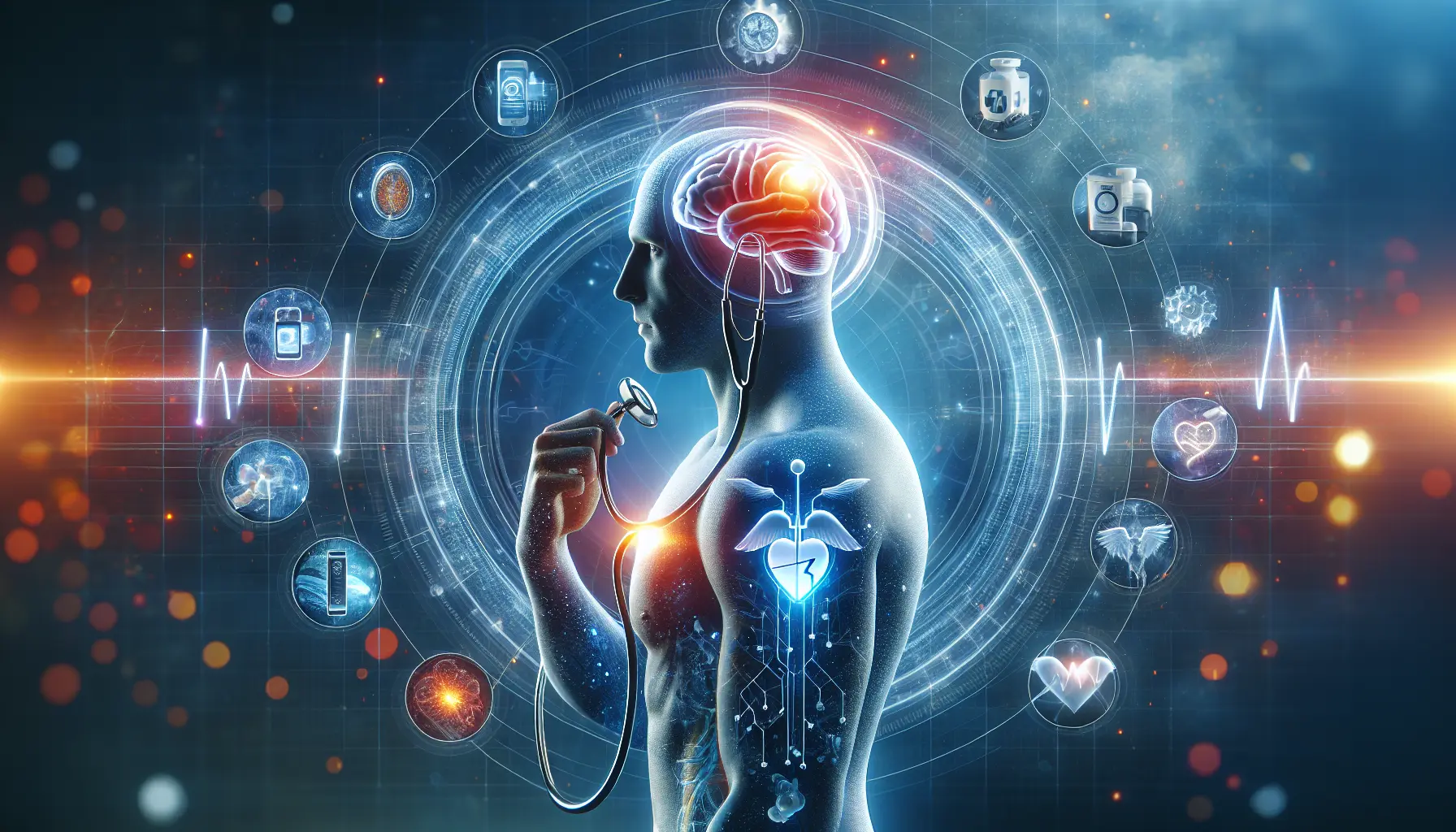 Un medico che consulta un paziente tramite videochiamata, rappresentando l'innovazione della telemedicina.
