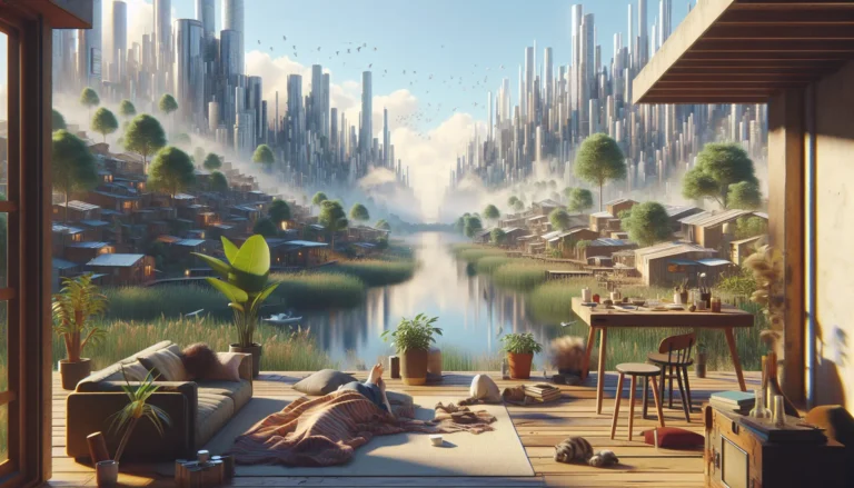 Un gruppo di persone che condividono un momento di convivialità all'aperto, circondati dalla natura.