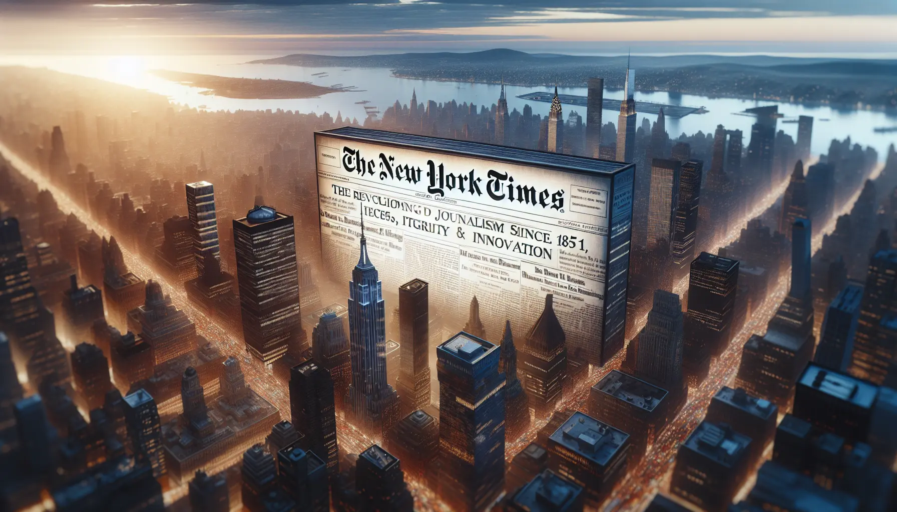 La redazione del New York Times, un simbolo di giornalismo e innovazione.