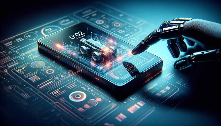 Immagine del Tesla Pi, smartphone innovativo con design futuristico, rappresentante il futuro della tecnologia mobile.