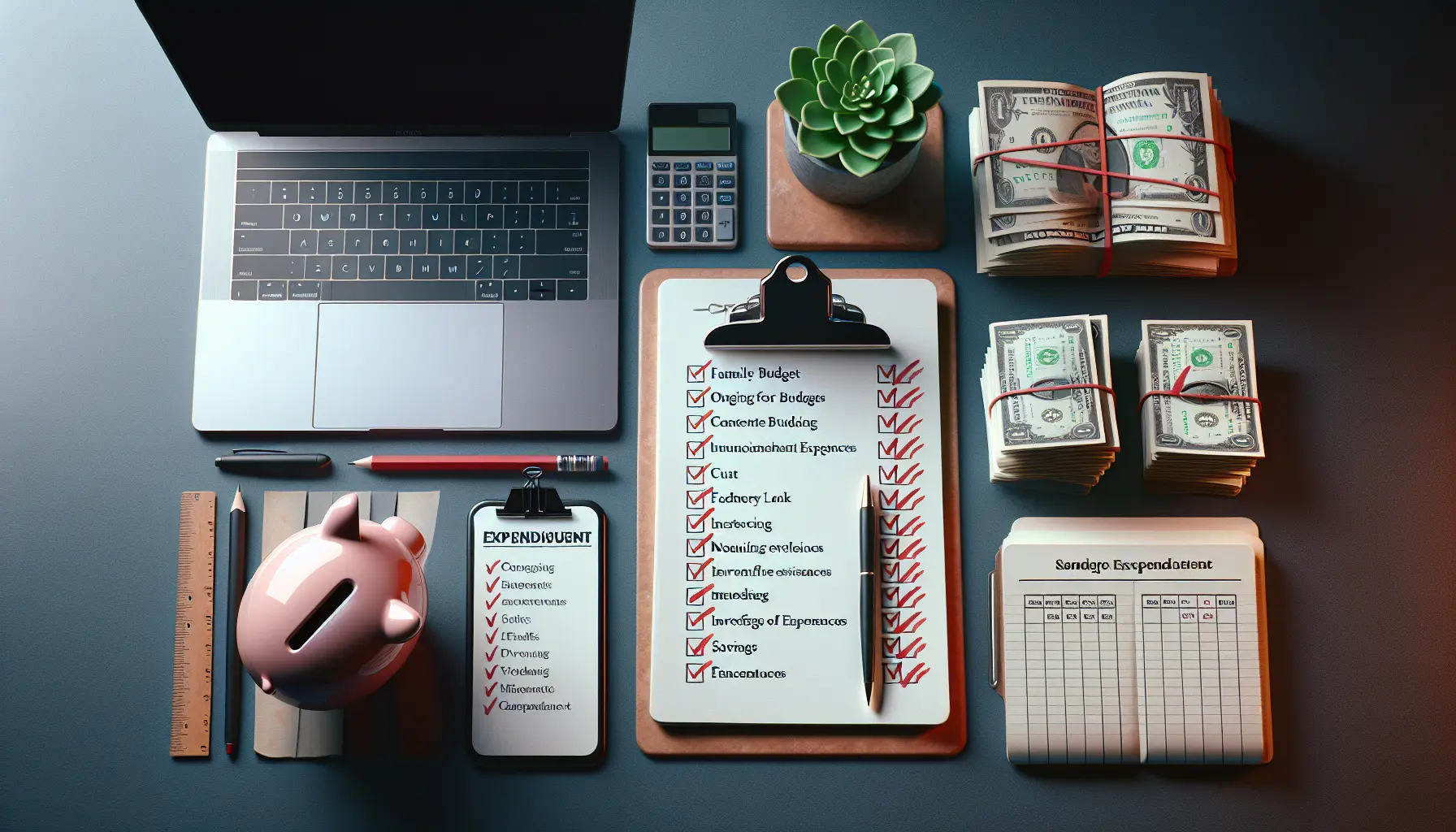 Un'immagine che rappresenta il concetto di minimalismo finanziario, con elementi che simboleggiano la semplicità e l'ottimizzazione delle spese.